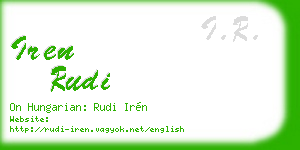 iren rudi business card